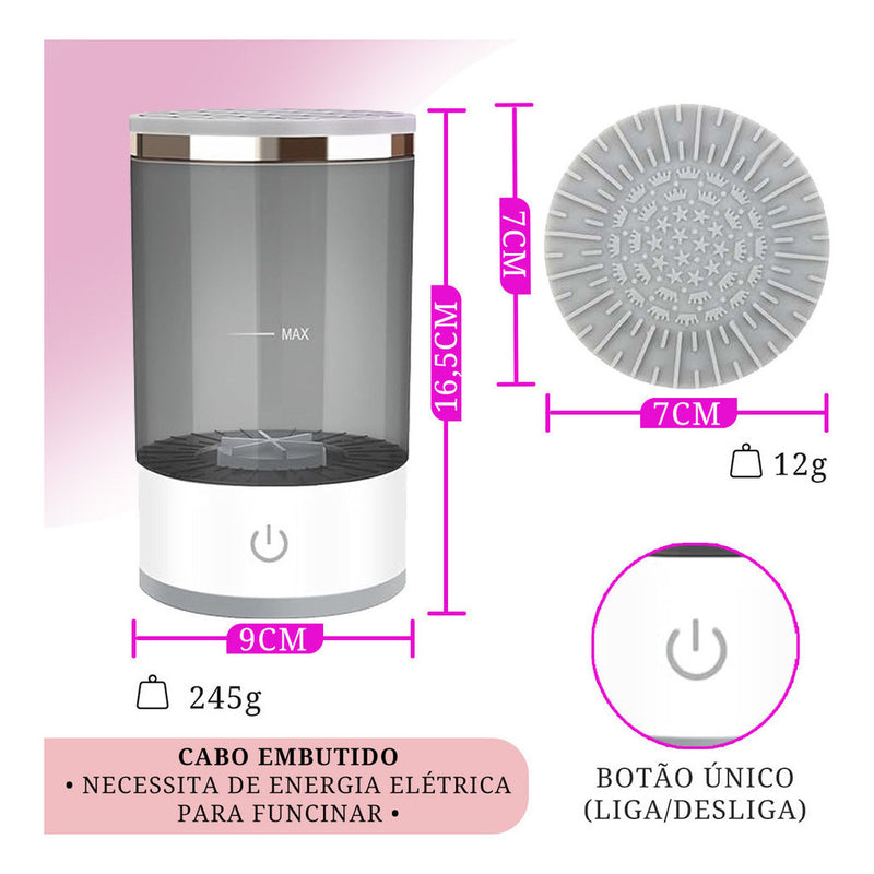 Limpador Elétrico USB para Pincéis e Esponjas de Maquiagem - ShopeeFinds - Estoque Limitado!